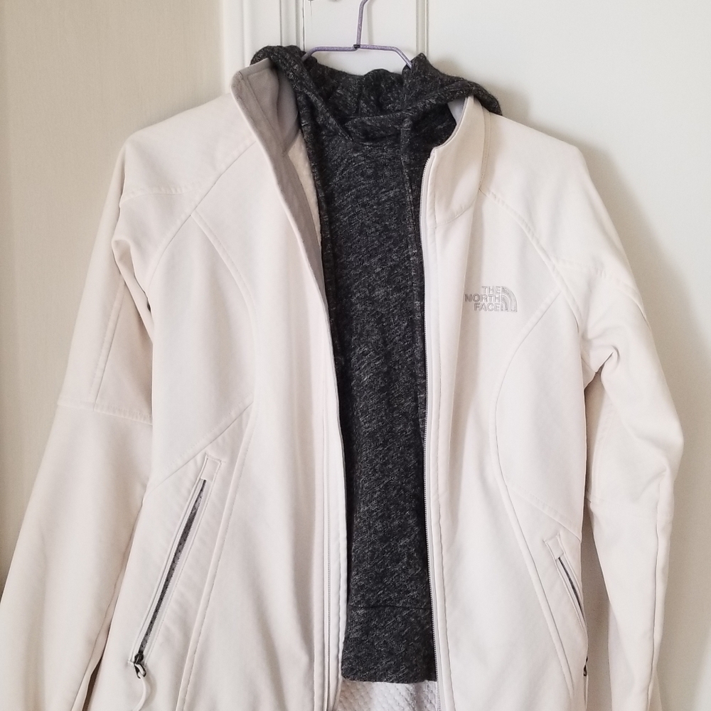 The Northface white jacket